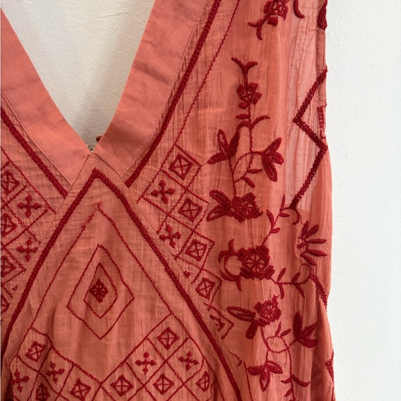 Free People Sweetest Shiftly Embroidered Minidress - Picture 6 of 6